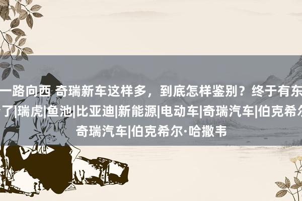 一路向西 奇瑞新车这样多，到底怎样鉴别？终于有东谈主说清了|瑞虎|鱼池|比亚迪|新能源|电动车|奇瑞汽车|伯克希尔·哈撒韦