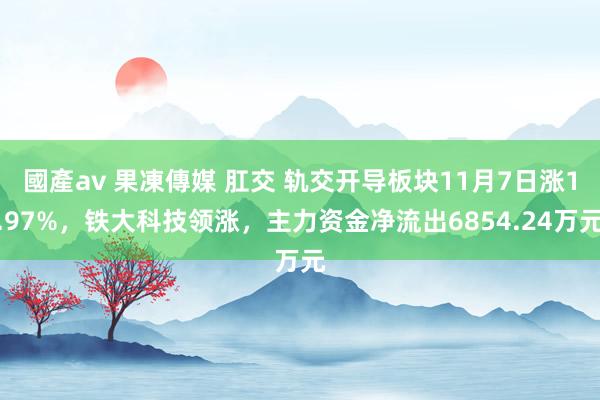 國產av 果凍傳媒 肛交 轨交开导板块11月7日涨1.97%，铁大科技领涨，主力资金净流出6854.24万元