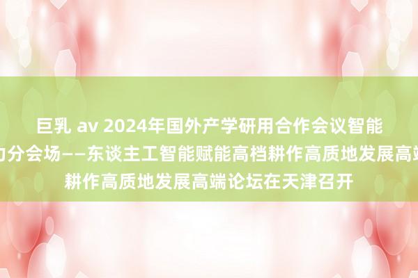 巨乳 av 2024年国外产学研用合作会议智能科技与新质坐褥力分会场——东谈主工智能赋能高档耕作高质地发展高端论坛在天津召开